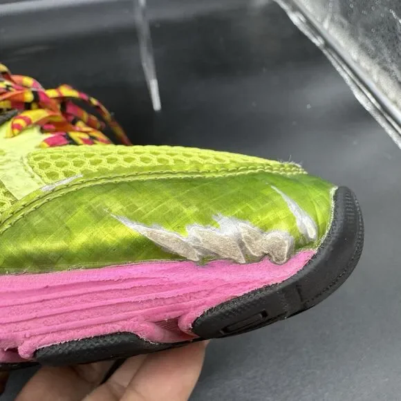 Asics Gel Preleus Shoes Womens Size 10 Yellow Pink Athletic Trainers Sneakers - Picture 8 of 8